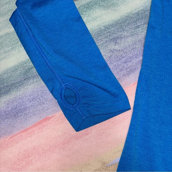 Lululemon Metal Vent Tech Long Sleeve T- Shirt Athletic Blue Men’s Size 2XL - Picture 5 of 8